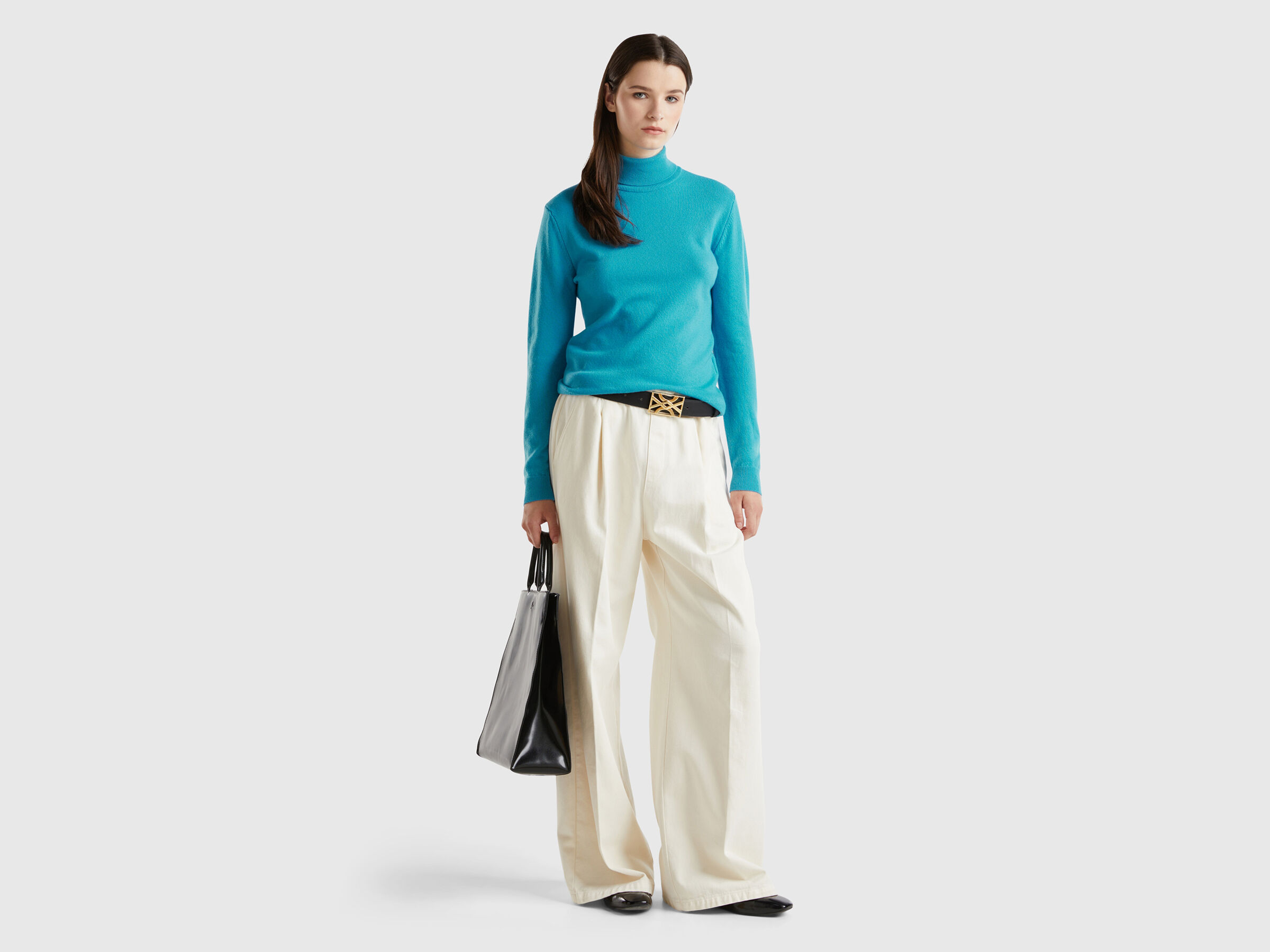 TURTLE NECK SWEATER Women image number 3